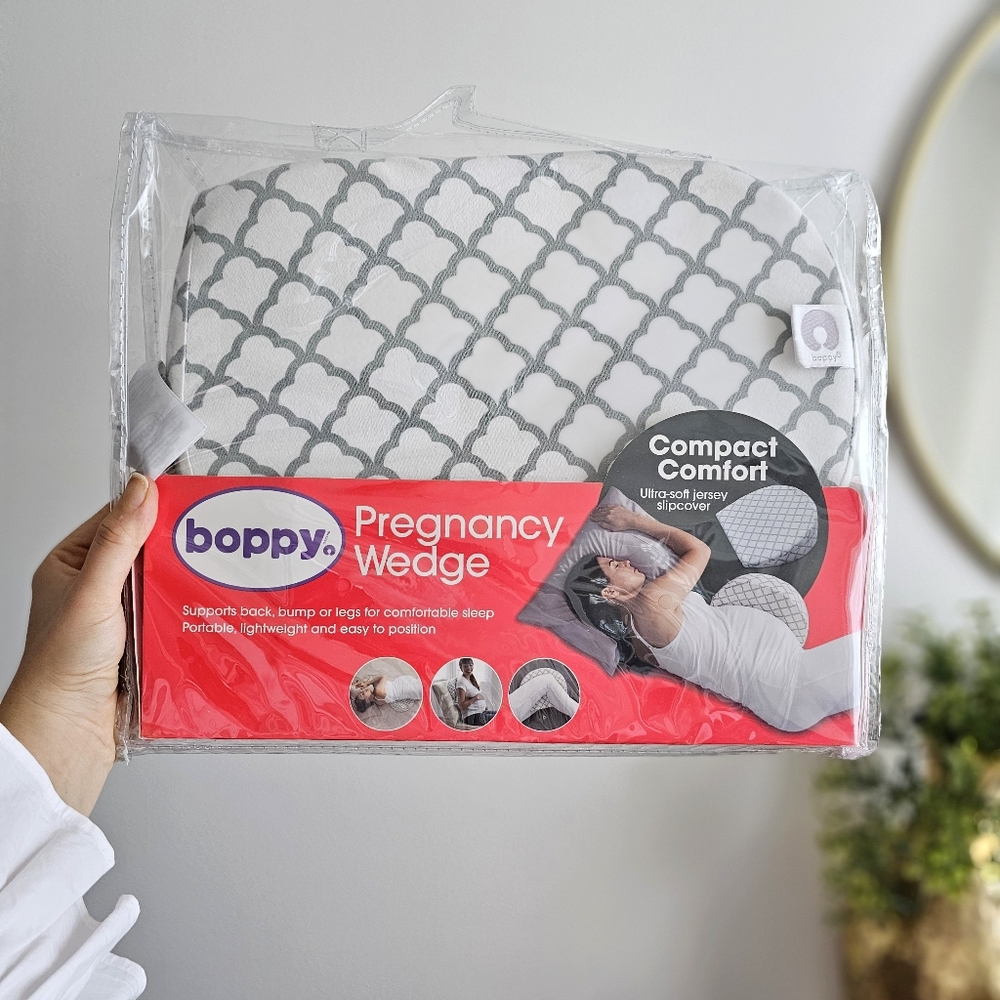 Boppy Pregnancy Wedge Maternity Back Side Bump Support Pillow
